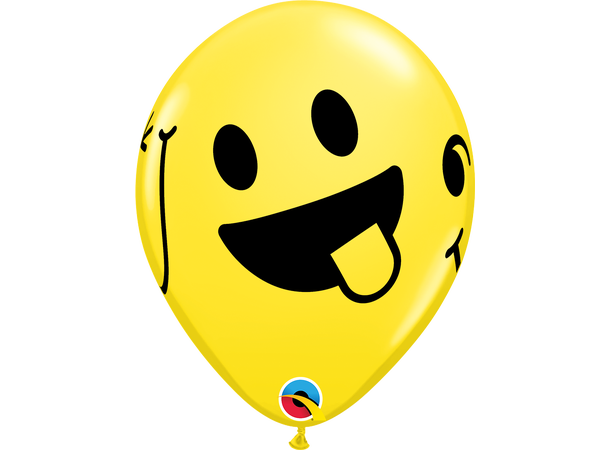 Smiling Faces assortment 25 gummiballonger - 28cm (11")