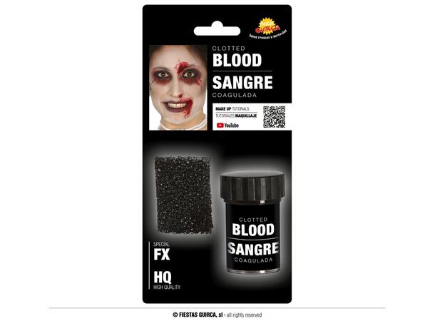 Sminke - Koagulert Blod med Svamp 1 Stk beholder - 15g 