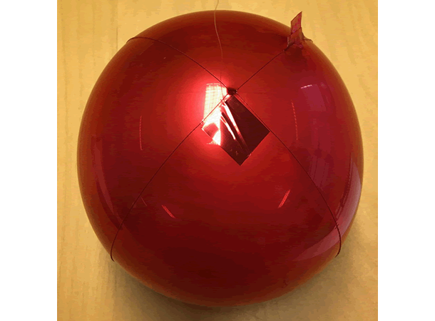 Speilballong Sølv 1 Speilballong - 17cm