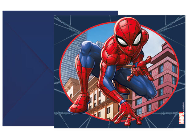 Spider-Man Crime Fighter 6 FSC - Invitasjoner med konvolutt