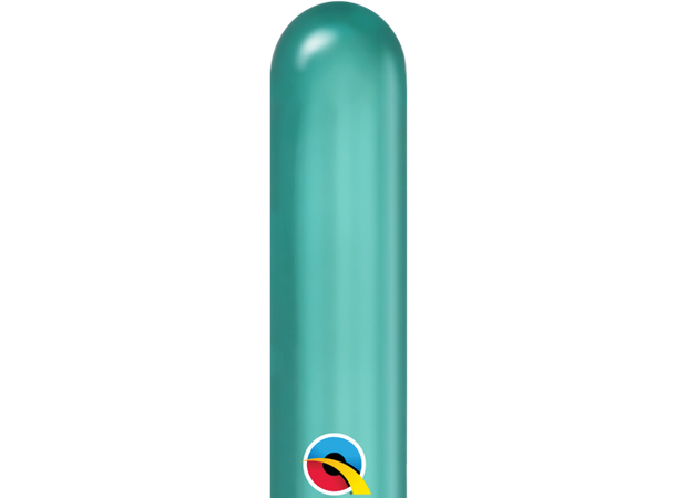 260q Chrome Green 100 gummiballonger til figurer