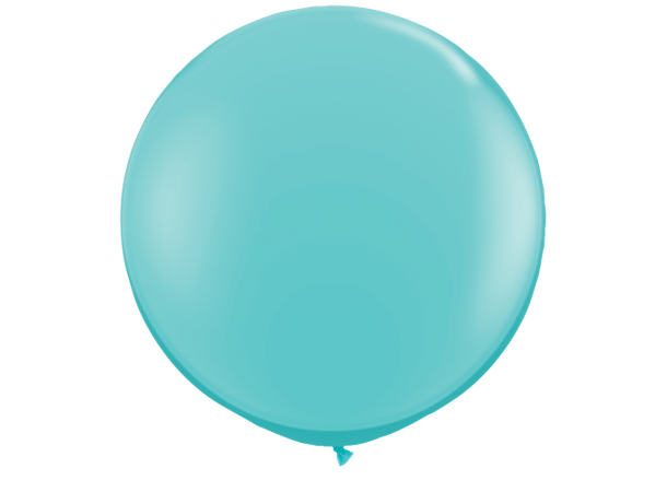 3ft Caribbean Blue FT 2 gummiballonger - 91cm (3ft)