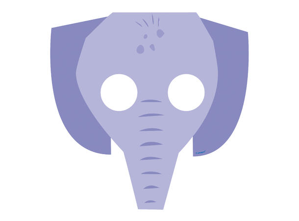 Animal Safari 8 Papirmasker til barn 