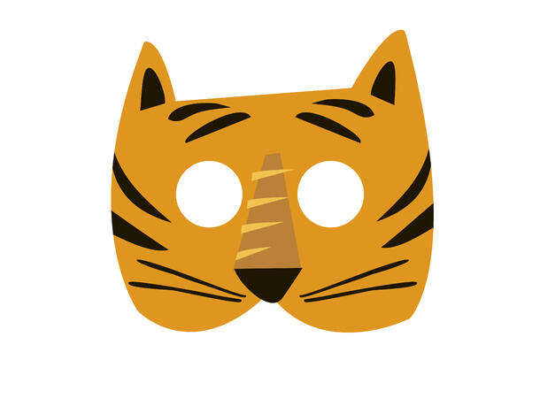 Animal Safari 8 Papirmasker til barn 