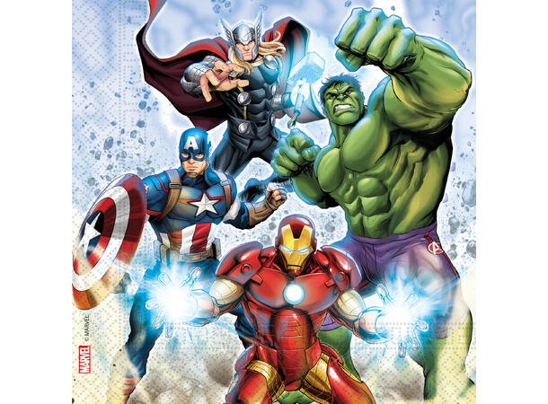 Avengers Infinity Stones 20 Tolags papirservietter - 33x33cm
