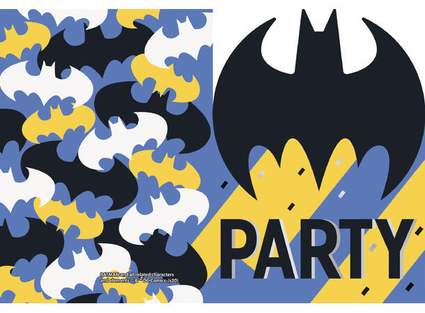 Batman 8 Invitasjoner i papir