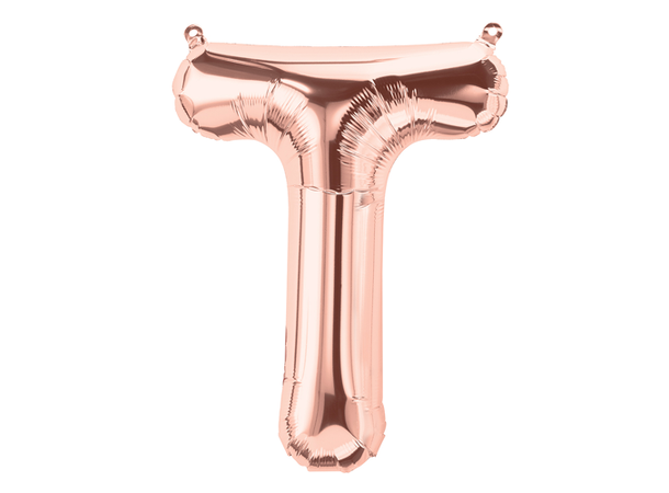 Bokstav T - Rose Gold 1 Folieballong - 86cm (34")