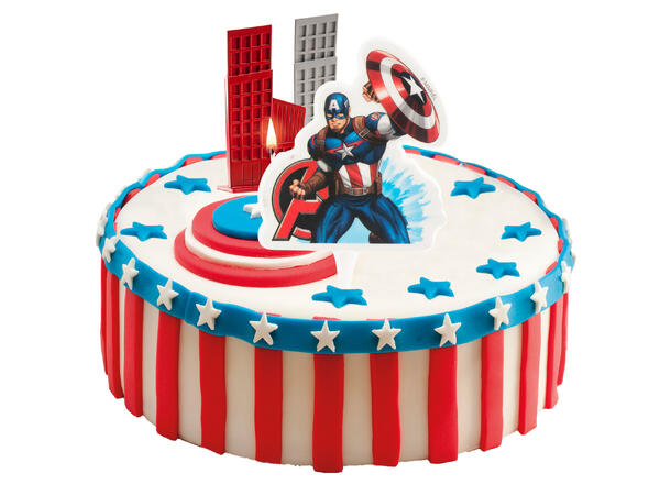Captain America - Avengers - kakelys 1 Kakelys på pinne - 7,5cm