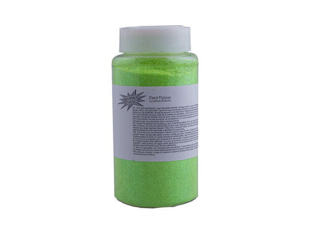 Dekorglitter fluoriserende - Grønn 500g