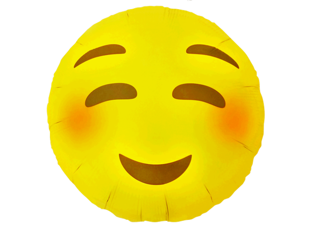 Emoji Blushing 1 Folieballong - 46cm (18")