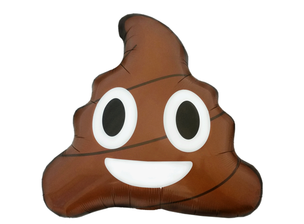 Emoji Poop 1 Stor folieballong - 61cm