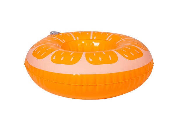 Flytende Drikkeholder - Appelsinskive 1 Oppblåsbar drikkeholder - 17x17cm