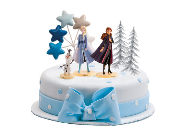 Frozen II - Kakedekorasjon 6 kakefigurer i plast 
