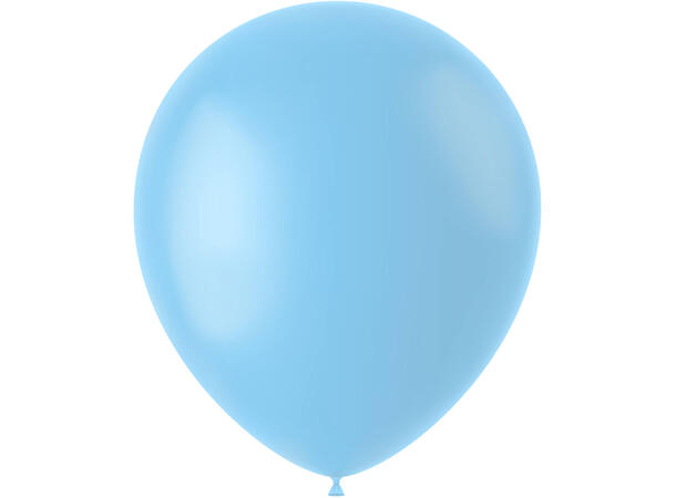 Gummiballonger - Powder Blue Matt 100 Gummiballonger - 33cm (13")