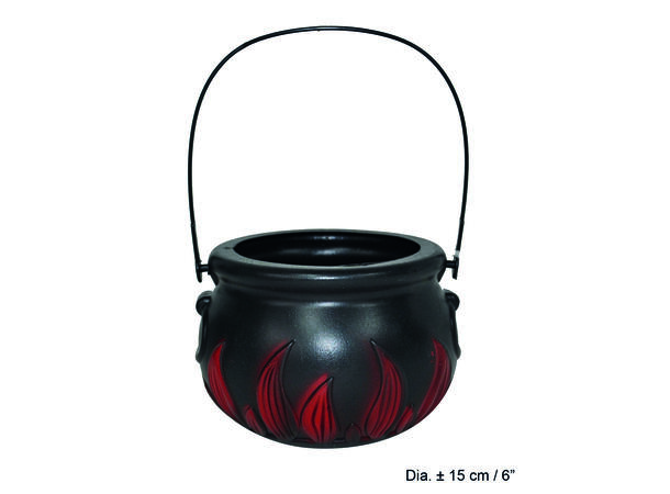 Heksekjele med flammer Mål: 15cm