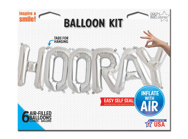 Hooray folie 1 Ballongord - 41cm ballonger
