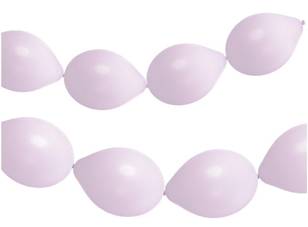 Kjedeballonger - Powder Lilac 8 Kjedeballonger gummi - 33cm (13")