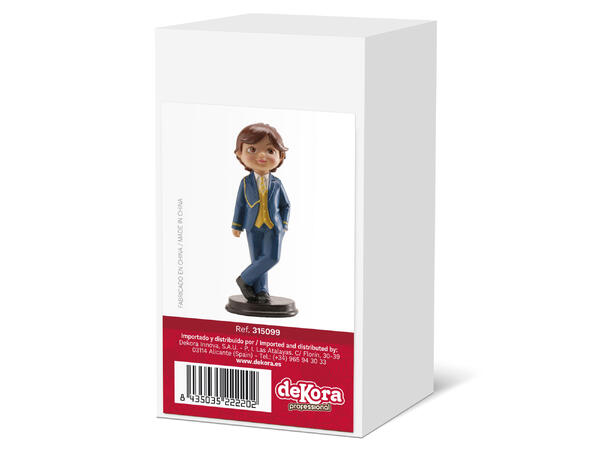 Konfirmasjon - Animert stil - Gutt 1 1 Kakefigur i plast - 13cm 