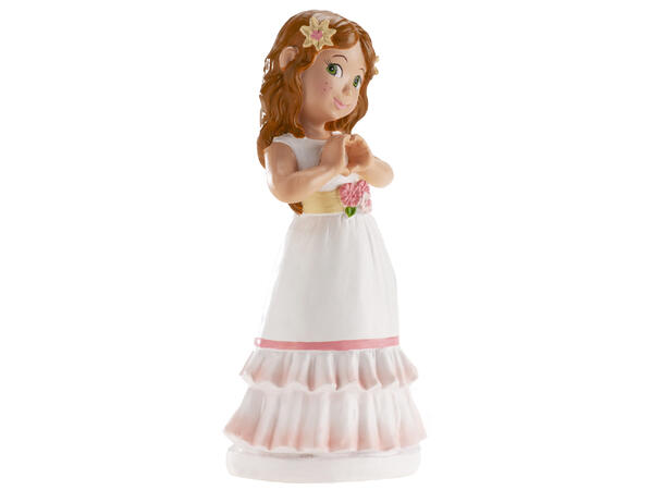 Konfirmasjon - Animert stil - Jente 5 1 Kakefigur i plast - 16cm