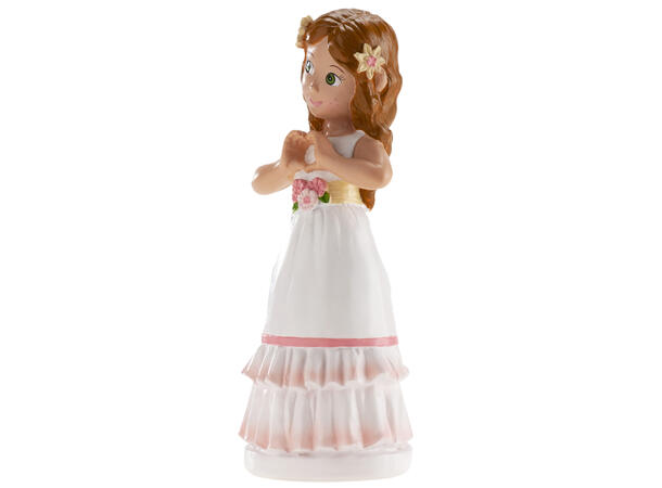 Konfirmasjon - Animert stil - Jente 5 1 Kakefigur i plast - 16cm