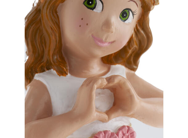 Konfirmasjon - Animert stil - Jente 5 1 Kakefigur i plast - 16cm 