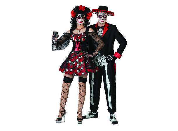 Kostyme - Dia De Los Muertes 1 Kjole 