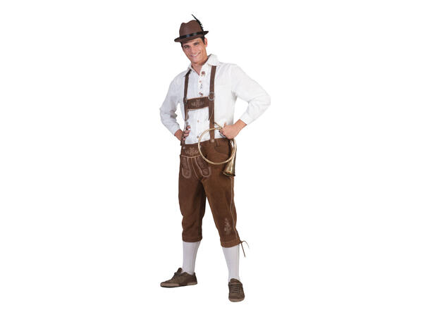 Kostyme Oktoberfest - Bernd 1 Sett - Bukser med seler