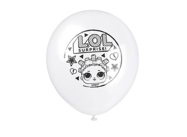 LOL Surprise - assortert 8 Gummiballonger - 30cm (12")
