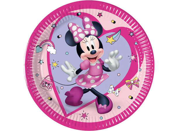 Minnie Junior 8 FSC Plastfrie tallerkener i papir-20cm