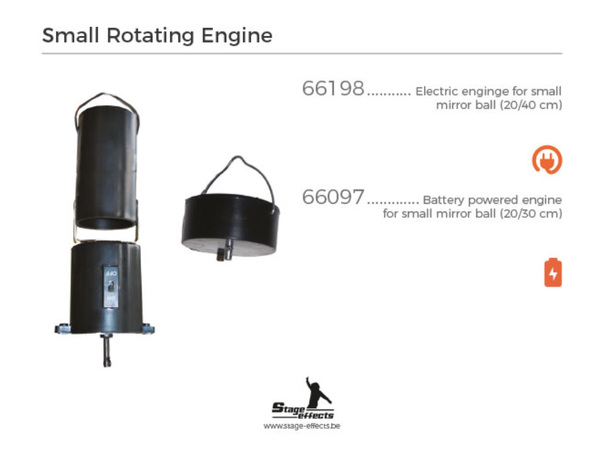 Motor for Speilkule/Discokule - 20-40cm Elektrisk