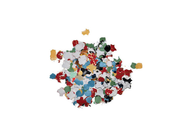 Papirkonfetti - multicolour 1 pose med papirkonfett - 200g
