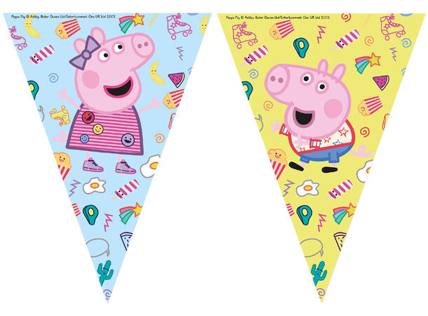 Peppa Pig - Messy Play 1 Flaggbanner (9 flagg)