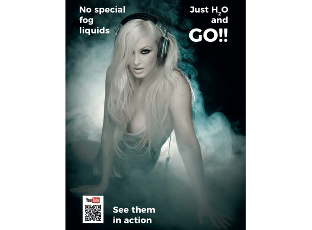 Røymaskin  - Vannbasert - Lav røyk Leveres i flightcase 
