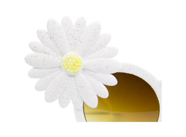 Sommerbriller - Hvite med blomster 1 Par
