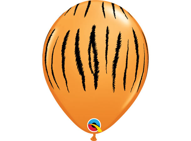 Tiger Stripes – Orange 25 gummiballonger - 28cm (11")