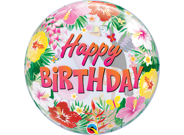 Tropical Bday Party 1 Bubbleballong - 56cm (22")