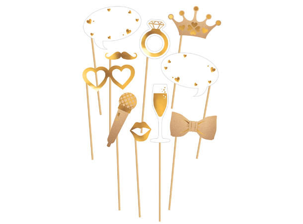 Wedding 10 Photoprops i papir/plast