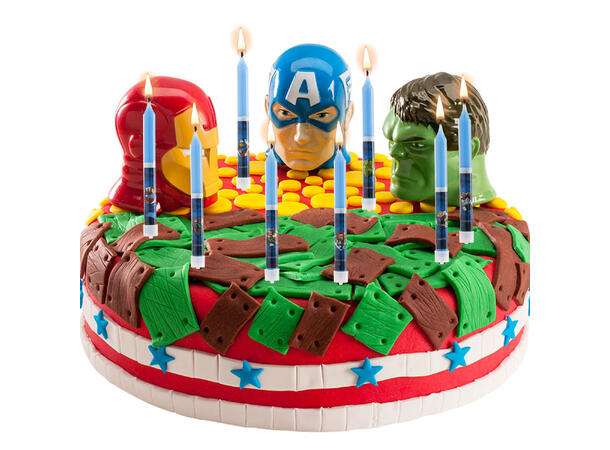 Avengers - kakelys 8 kakelys på pinne - 9cm