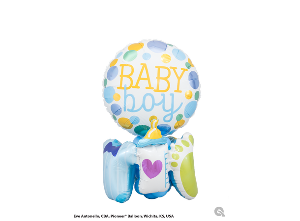 Baby Boy Garland Folieballong - Girlanderballong