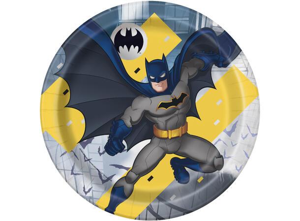 Batman 8 Plastfrie tallerkener i papp - 23cm