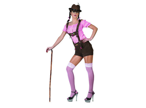 Bluse - Oktoberfest - Hvit/Rosa 1 Bluse dame