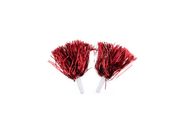 Cheerleader Poms - Metallisk, Ass. 2 Dusker i Folie