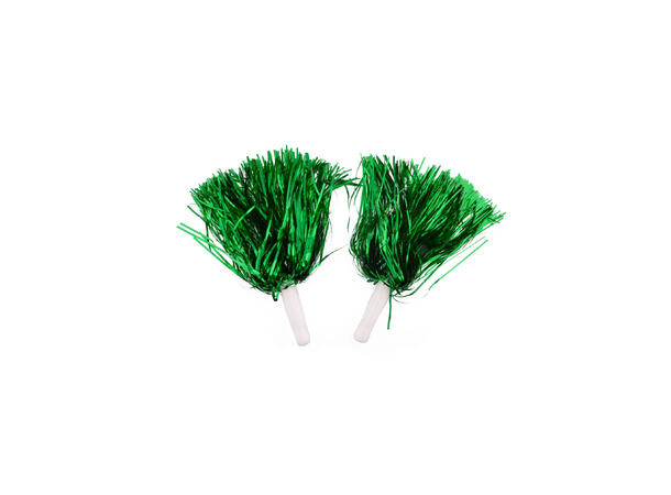 Cheerleader Poms - Metallisk, Ass. 2 Dusker i Folie
