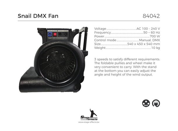 DMX Vifte Mål: 54x45x54cm - 700w