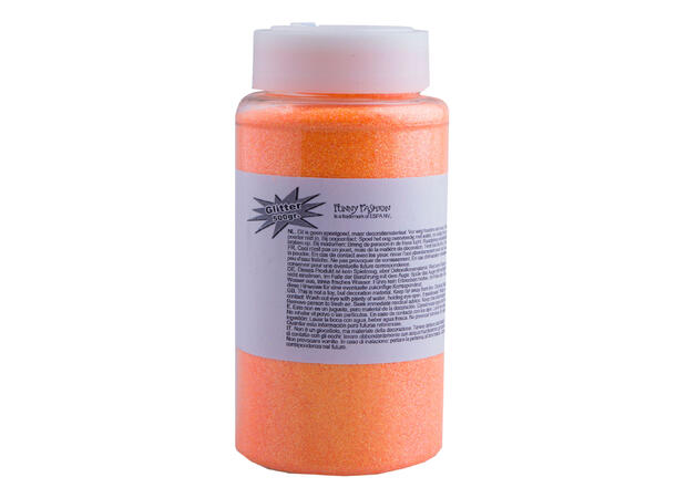 Dekorglitter fluoriserende - Oransje 500g