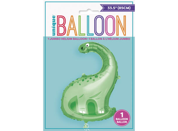 Diger grønn Dinosaur folieballong 1 Folieballong med form - 85cm (33,5")