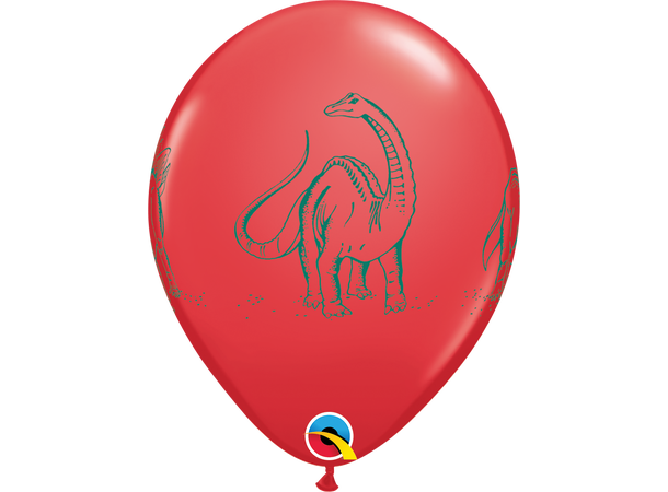 Dinasaurs in action - Festive assortment 50 gummiballonger - 28cm (11") 