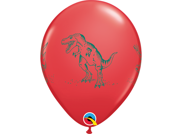 Dinasaurs in action - Festive assortment 50 gummiballonger - 28cm (11")