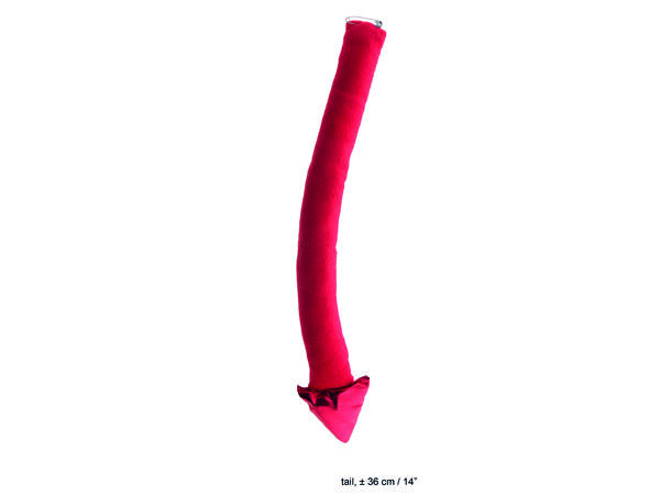 Djevelhale - Rød 1 Hale - 30cm