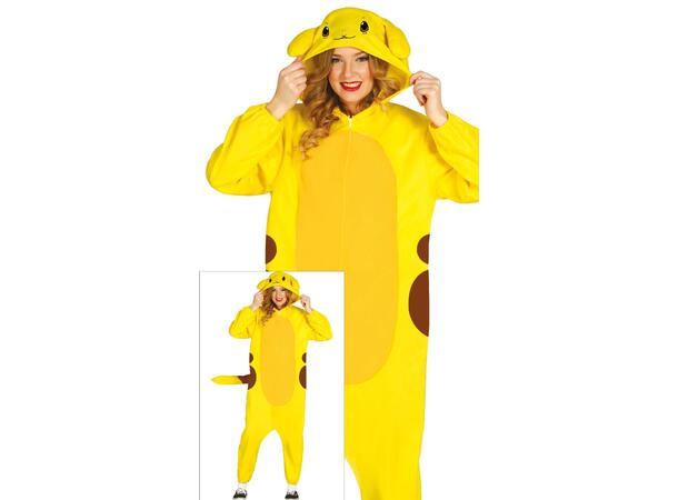 Elektrisk Chinchilla - Gul Kigurmimi 1 Kostyme til voksen - Str 38-40 (M) 